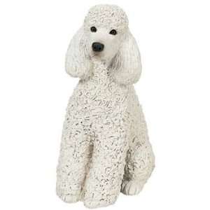 SANDICAST White Poodle Dog Figurine Sculpture
