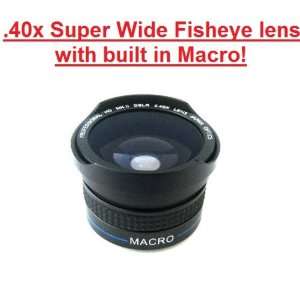  .40X SUPER WIDE FISHEYE LENS WITH BUILT IN MACRO FOR CANON 