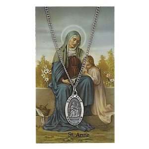   & Saint Gift Set PSD500AE St. Saint Anne Prayer Card Set Jewelry