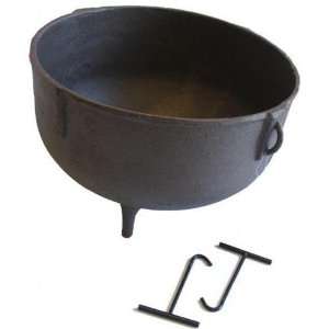 Cajun Cookware Pots 10 Gallon Seasoned Cast Iron Jambalaya Pot  