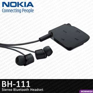 product name nokia bh 111 a2dp music stereo bluetooth headset black 