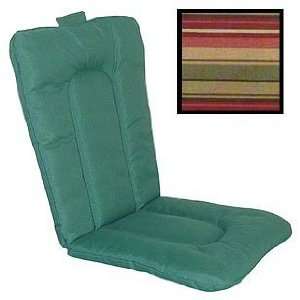  Hinged Chair Cushion (Bistro Stripe Rust) (19 3/4 H x 35 