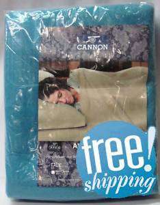 NIP NEW TWIN SINGLE CANNON POLYESTER BLANKET BLUE  