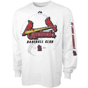  Majestic St Louis Cardinals Youth White Baseball Club Long 