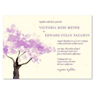  Spring Blooms Wedding Invitations on Seeded Paper (Pack of 