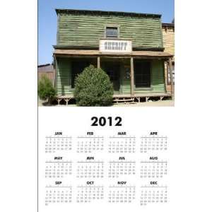  Wild West City 2012 One Page Wall Calendar 11x17 inch on 