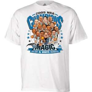 Orlando Magic 2009 NBA Champions Caricature Parade T Shirt  