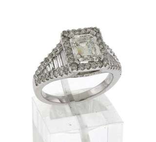 18K GOLD 2.54 CTS DIAMONDS EGL CERTIFIED SOLITAIRE RING  