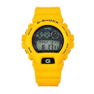 Casio Mens G6900A 9 G Shock Yellow Shock Resistant Black Dial Watch