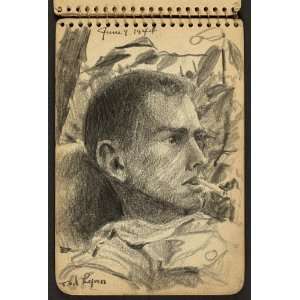   Lynn,soldier,sketch,Victor A Lundy,Fort Jackson,South Carolina,SC,1944