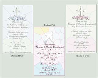 Invitations can also be worded to suit a Christening and Confirmation.