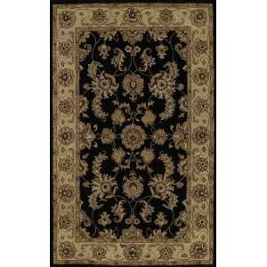  Dalyn Jewel Black Rug Oriental Wool 96 x 136 (JW1787 
