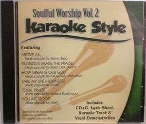 Soulful Worship Volume 2 NEW Christian Gospel Karaoke CD+G 6 Songs 