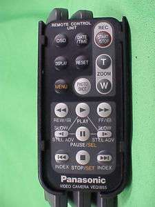 Panasonic VEQ1855 Video Camera Remote Control    GVSD  