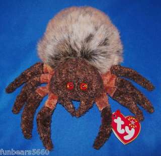 TY Beanie Baby HAIRY Lifelike Tarantula Spider 7 MWMT  