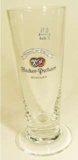   Pschorr Beer Glass Munchen German Short Pilsner Style Glass  