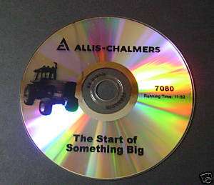 New Allis Chalmers 7080 Farm Tractor Sales Color DVD AC  