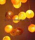 Autumn Leaves Fairy Light String Cotton Balls With Australian CE Mains 