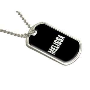  Melissa   Name Military Dog Tag Luggage Keychain 