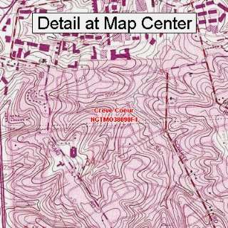  USGS Topographic Quadrangle Map   Creve Coeur, Missouri 