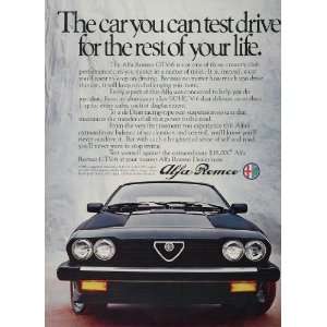1982 Alfa Romeo GTV 6 Sports Car SOHC V 6 Dion Price Ad   Original 