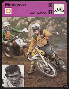 JOEL ROBERT Motocross 1977 SPORTSCASTER CARD 07 06  