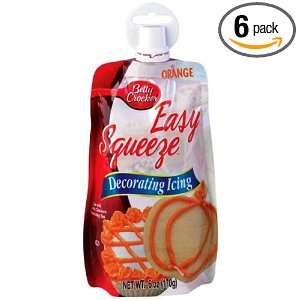 Cake Mate Easy Squeeze, Orange, 6 Ounce Grocery & Gourmet Food