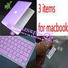 For New Apple Macbook PRO 13 Purple Rubberized Hard Case keyboard 