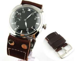 PARNIS MILITARY 47MM DISPLAY CASE BACK DOME GLASS WATCH  