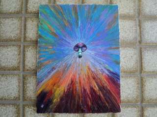 PSYCHEDELIC MUSHROOM OIL PAINTING ON CANVAS ART  
