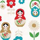 KOKKA TREFLE MATRYOSHKA Natural by 1/2 yard