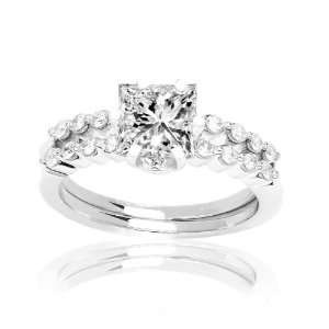  Prong Set Round Diamonds Ring Only with a 0.55 Carat D VS1 