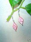Light Pink Mother Of Pearl premier Earrings designs in Sterling Silver