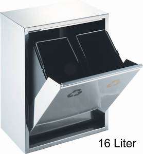 16 Lpartment Recycling Recycle Waste Trash Dust Bin 4032707139314 