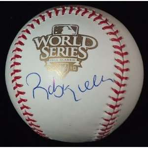  Roberto Kelly Signed Baseball   *GIANTS* World Series 1A 