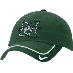 Nike Marshall Thundering Herd Green Turnstyle Hat Sports 
