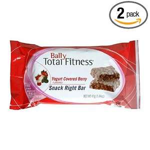 Bally Rapid Results Snack Right Bar, Yogurt Covered Berry, 1.44 Ounce 