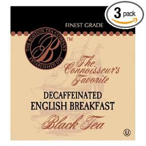 Boston Tea Premium Decaffeinated English Breakfast Black Tea Box, 50 