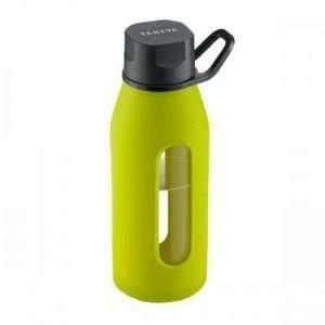  Glass Water Bottle 16oz Green