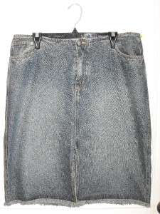 Womens VENEZIA Long Jean Denim Skirt Size 14  