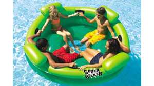 Swimline 9056 Shock Rocker Swimming Pool Float Raft Lounge Family Toy 