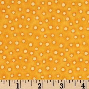  44 Wide Whimsyland Polka Dots GoldYellow Fabric By The 