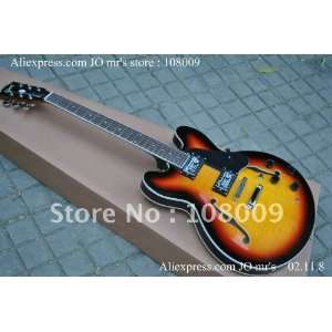  top quality es 335 guitar vintage sunburst body semi 