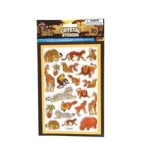 Wild Animal Crystal Stickers (18 Pack)