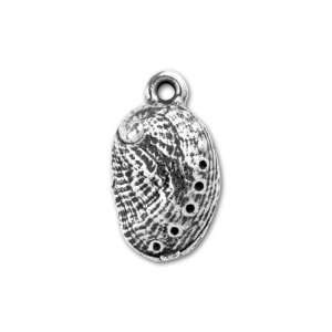  Antique Silver Abalone Charm Arts, Crafts & Sewing