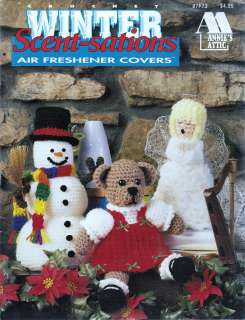    SATIONS AIR FRESHENER COVERS CROCHET BOOK CHRISTMAS   ANNIES ATTIC