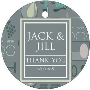   Circle Shaped Personalized Thank You Tags   Set o (Set of 60) Baby