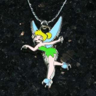   Bell Tinkerbell Fairy Charm Pendant Necklace Girls Birthday Party Gift