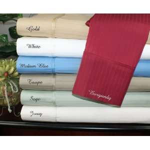  Egyptian Cotton 1000 Thread Count Stripe Pillowcase Sets 