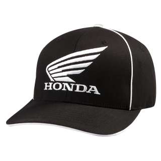 Fox Racing Honda Motorcycles Wing Black Small/Medium Mens Flexfit Hat 